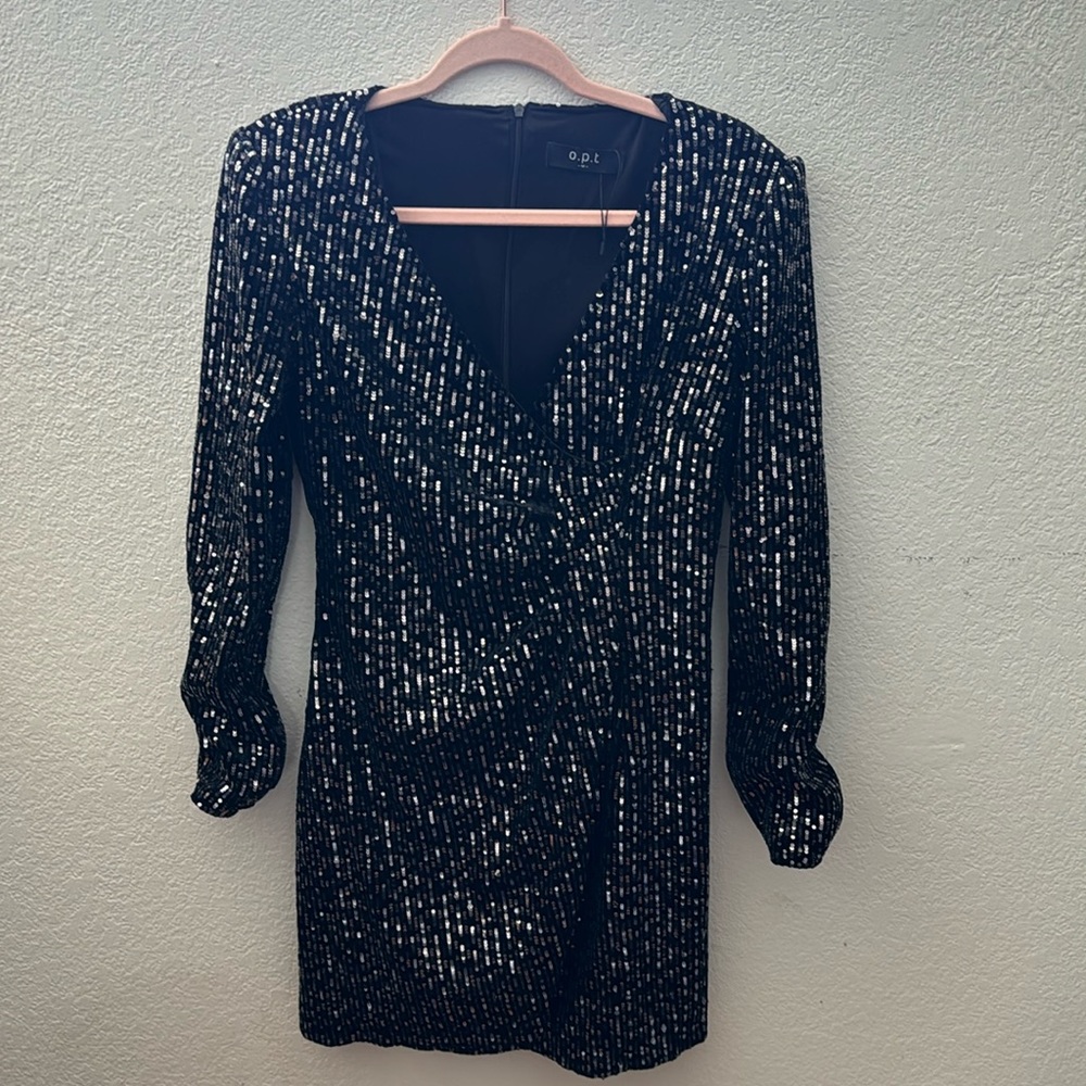 OPT Sequin Dress - | Color: Black | Size: M